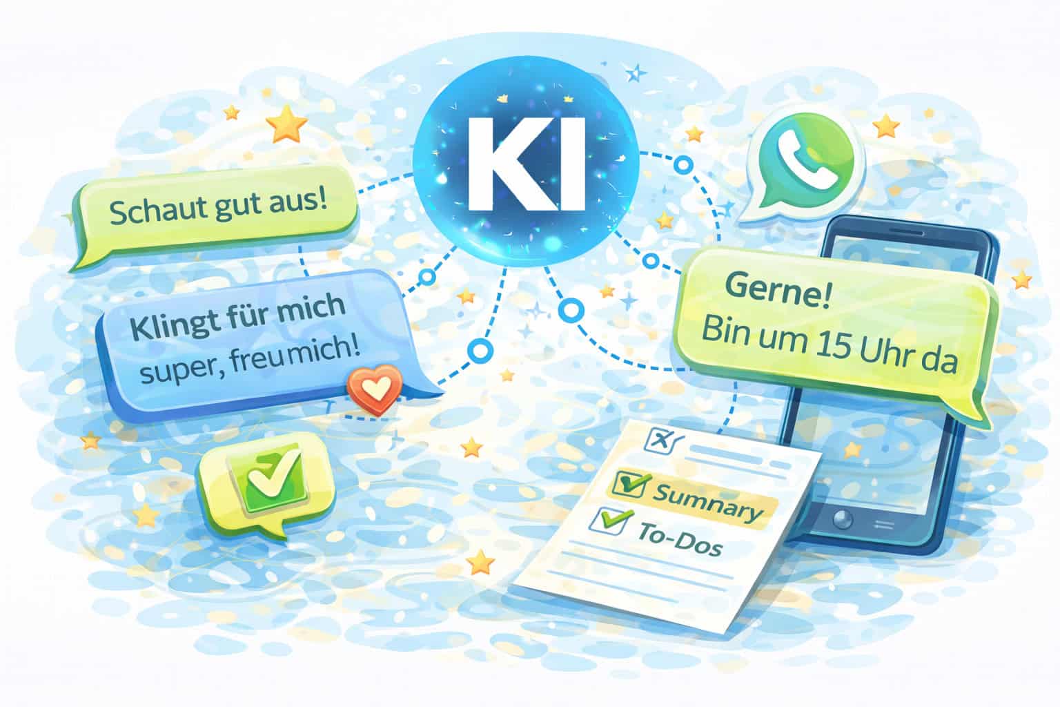 KI-Integration mit WhatsApp im Design