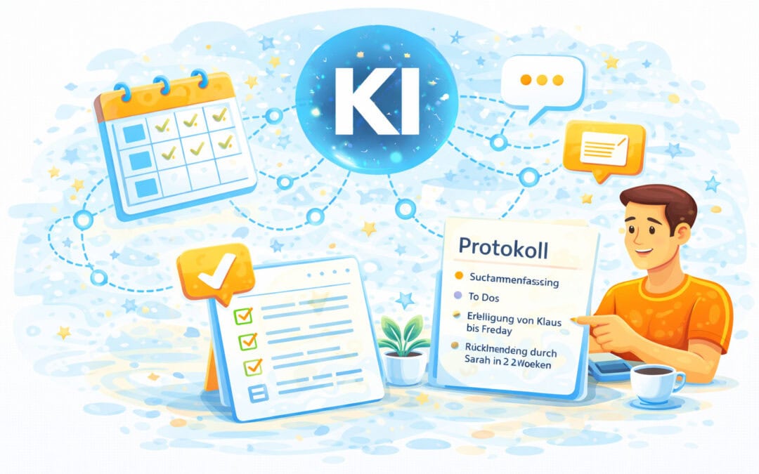 Meetings und Telefonate. Protokoll und To Dos automatisch