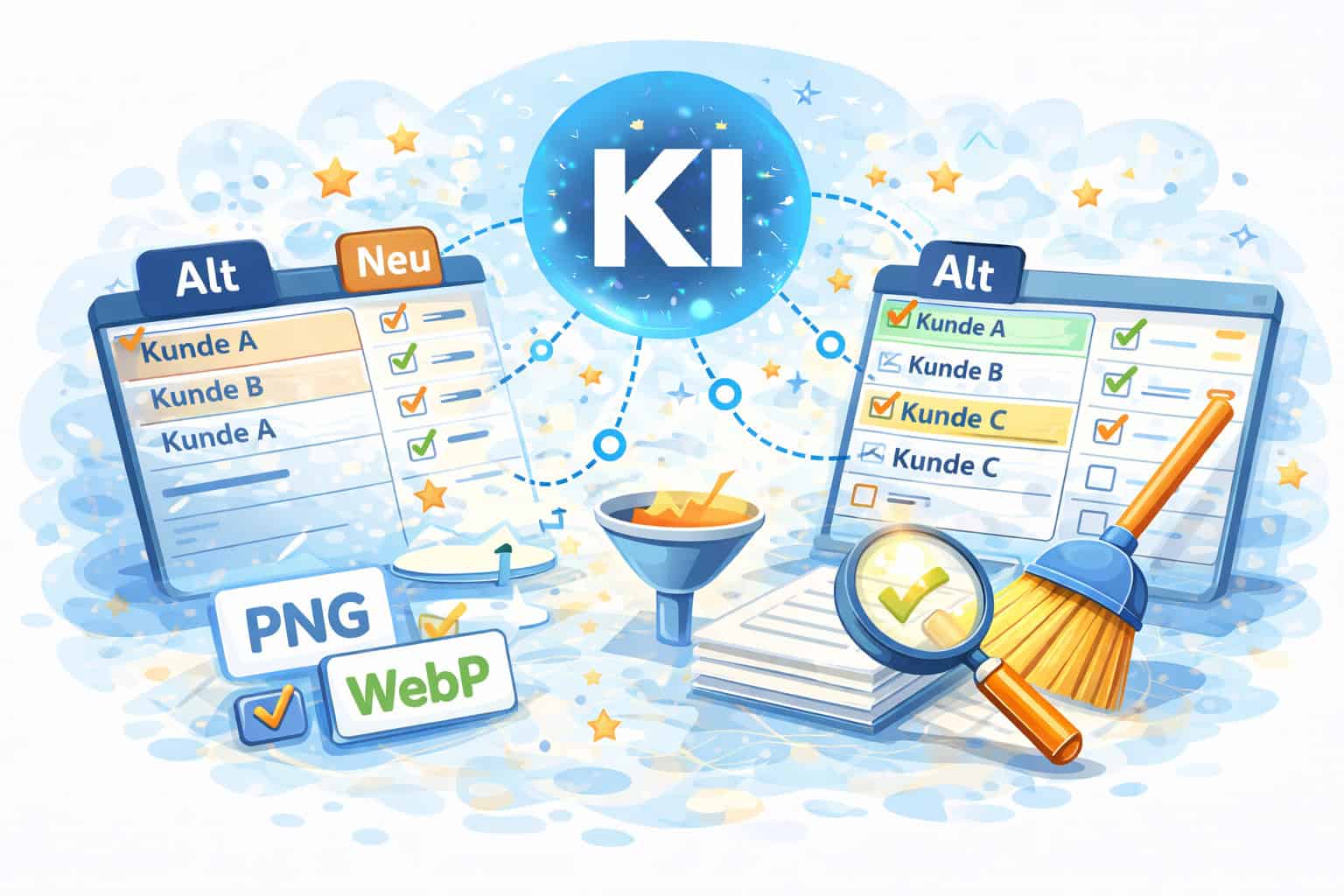 KI hilft bei der Datenbereinigung