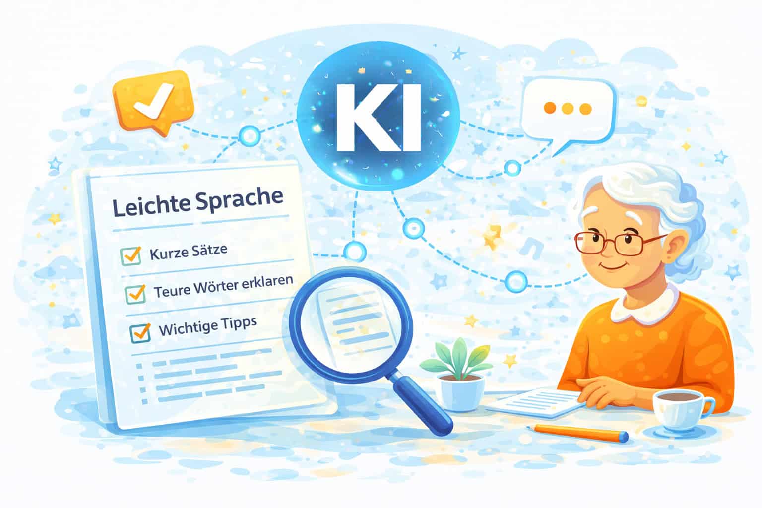 Künstliche Intelligenz für leichte Sprache
