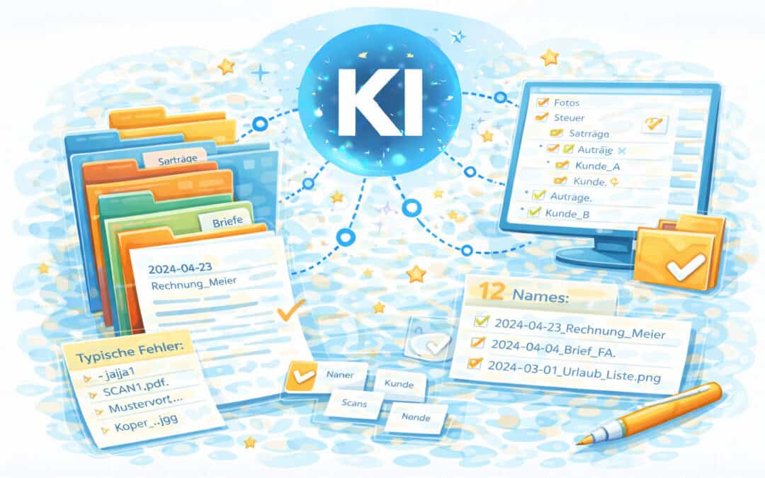Ordnung am PC. KI hilft bei Ordnern, Dateinamen und Ablage