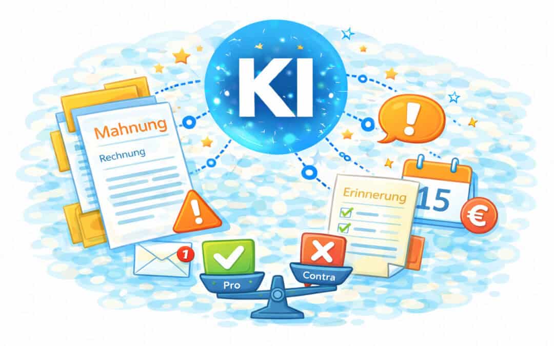 Zahlungserinnerung und Mahnung schreiben. Mit KI ruhig bleiben