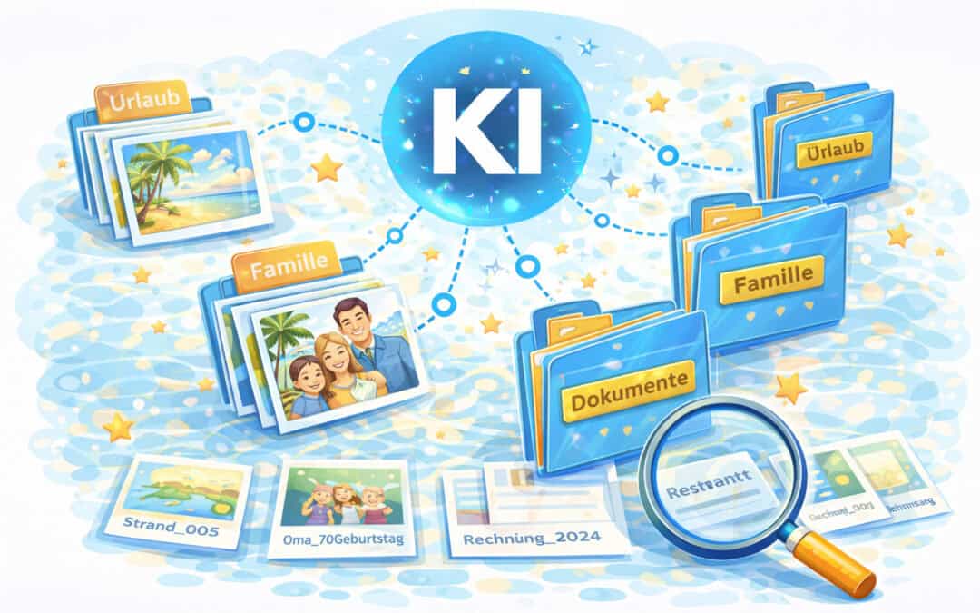 KI für Fotos und Erinnerungen. Alben benennen und sortieren