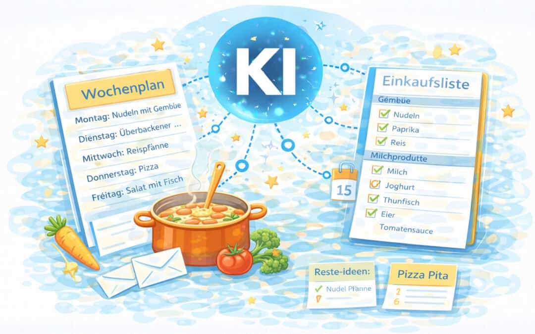 KI für Rezepte und Essensplanung. Einfach, günstig, ohne Stress